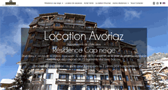 Desktop Screenshot of capneige-avoriaz.com